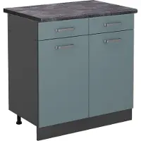 Vicco R-Line Keukenonderkast – 80 cm, WB Antraciet Blauw-grijs
