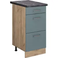Vicco R-Line Keukenonderkast – 40 cm met laden, WB Antraciet Blauw-grijs
