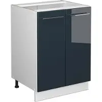 Vicco Fame-Line Keukenonderkast – 60 cm zonder werkblad Donkerblauw hoogglans