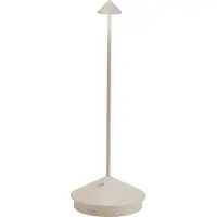 Zafferano Pina tafellamp - Oplaadbare LED-buitenlamp - 29 cm - Crème