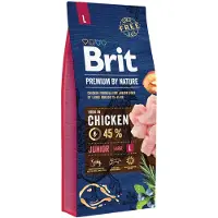 Brit Premium by Nature hondenvoer Junior L 15 kg