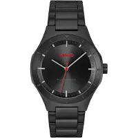HUGO Lit horloge met zwarte coating en ton-sur-ton wijzerplaat