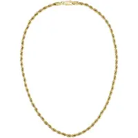 BOSS Gold-tone necklace with rope-style chain
