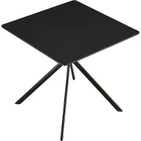 En.casa Stijlvolle eettafel - rechthoekig - 78x78cm - zwart