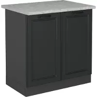 Vicco Wastafelkast R-Line Antraciet landhuis 80 cm WB Marmer, Model 53842