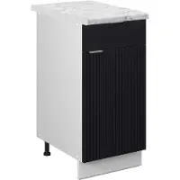 Vicco Fame-Line Keukenonderkast – 40 cm, WB Marmer Zwart gestreept