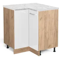 Vicco Hoekkast R-Line Wit Hoogglans 75.6 cm WB Marmer, Model 46387