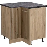 Vicco R-Line Hoekkast – 75.6 cm, WB Antraciet Artisanaal eiken