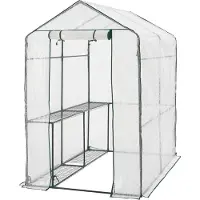En.casa Tuinkas Oosterhout met 4 planken 120x186x190 cm