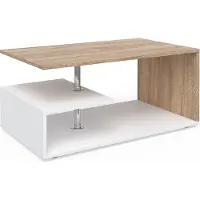 Vicco Guillermo Salontafel – 91 x 52.6 cm Wit/Sonoma