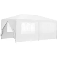 Casa.pro [] Pavillon 600x300x255 cm. Tuinpaviljoen, partytent, tuinpaviljoen, bierpaviljoen, feesttent. Wit