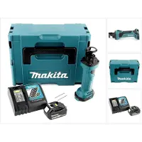 Makita Speciale zagen, DCO 180 RT1J Accu Roterende Snijder 18V + 1x Accu 5,0Ah + Lader + Makpac