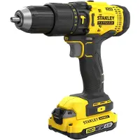 Stanley FATMAX V20 Schroefklopboormachine met 2x 2Ah accu's en 50-delige accessoireset in softbag SFMCD711DSA-QW
