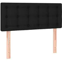 vidaXL Hoofdbord 100x5x78/88 cm stof zwart