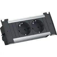 Bachmann 927200 Inbouwstekkerdoos Aluminium Randaarde stekker 1 stuk(s)