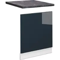 Vicco Fame-Line Keukenkasten – 60 cm, WB Antraciet Donkerblauw hoogglans