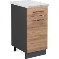 Vicco Fame-Line Keukenonderkast – 40 cm, WB Marmer Krachtige eik goud