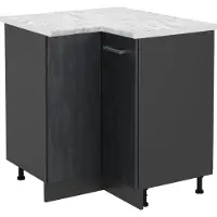 Vicco R-Line Hoekkast – 75.6 cm WB Marmer Zwart beton