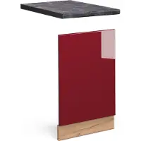 Vicco Fame-Line Frontpaneel – 45 cm, WB Antraciet Bordeauxrode hoogglans