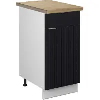 Vicco Fame-Line Keukenonderkast – 40 cm, WB Eik Zwart gestreept