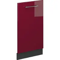 Vicco Fame-Line Vaatwasserfrontpaneel – 45 cm zonder werkblad Bordeauxrode hoogglans