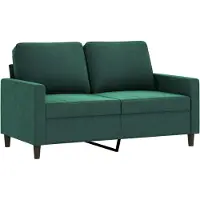 vidaXL Tweezitsbank 120 cm fluweel donkergroen