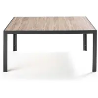 Oviala - Tuintafel voor 6 personen van en bruine keramiek - Tivoli