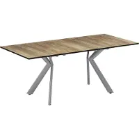 Vicco Eettafel Trill, Eiken rustiek/Grijs, 140-190 x 90 cm uitschuifbaar