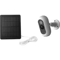 LINK2HOME Zonnepaneel-aangedreven buitencamera met Wi-Fi-verbinding, oplaadbaar