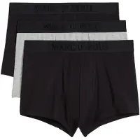 Marc o'polo Boxershorts ' Essentials ' grijs gemêleerd / zwart