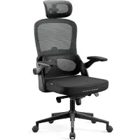 Diablo Chairs - Bureaustoel V-LIGHT - Ergonomische bureaustoel verstelbaar - Zwart