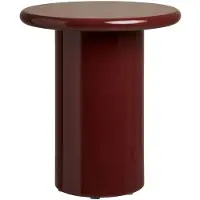 Ebuy24 Bijzettafel Otago - Rond Bordeaux - Ø45x50cm