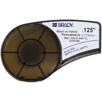 Brady M21-125-C-342-YL tape krimpkous | zwart op geel | 6,00mm x 2,10m