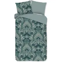 Good Morning Dekbedovertrek Katoen Renforcé Nola - green 140x200/220cm