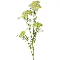 Viana Dille kunstplant met lange steel weidebloem groen wit 87cm