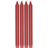 Scandi Essentials Ambiance dinerkaarsen 4-pack 27 cm Dark red