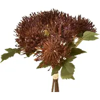 Viana Protea kunstspeldenkussen Leucospermum paars 30cm 6 stuks, 6 Stück
