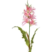 Viana Kunstbloemen, zijden bloemen decoratieve lelie roze 97cm
