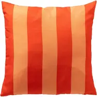 Textino - APOLLO - buitenkussen 45x45 cm - gestreept - Cherry Tomato - rood, oranje