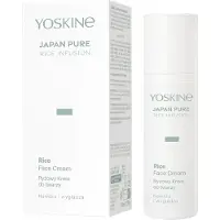 Yoskine Japan Pure Rice Infusion Gezichtscrème – Intense Hydratatie met Rijstextract + Hyaluronzuur – Voedende Dag- & Nachtcrème – Voor Alle Huidtypes – 50 ml