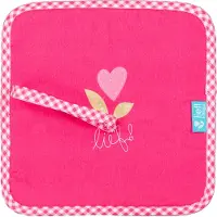 Lief! lifestyle Fopspeendoekje Girl uni rood, 23x23 cm
