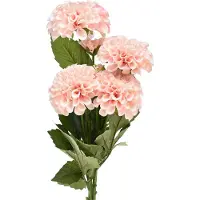 Viana Kunst Dahlia Kunstbloemen Roze Met 5 Bloemen 50cm