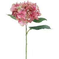 Viana Hortensia kunstmatige roze en groene tuinbloem met knoppen 52cm