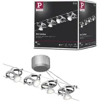 Paulmann Cardan 94144 Kabelbasissysteem GU5.3 40 W LED Chroom, Chroom (mat)