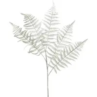 Viana Decoratievaren kunstplant varenblad kunstvaren wit L78cm