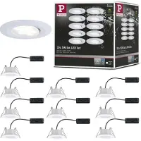 Paulmann LED inbouwspot Calla, basisset, kantelbaar