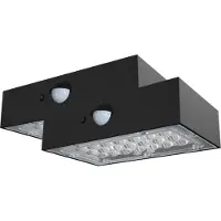 V-TAC VT-403-B Solar Verlichting Wandlampen 3W 350lm 4000K IP65 Zwart VT-403-B