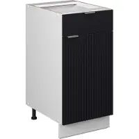 Vicco Fame-Line Keukenonderkast – 40 cm zonder werkblad Zwart gestreept