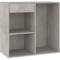 vidaXL Cosmeticakast 80x40x75 cm bewerkt hout grijs