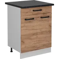 Vicco R-Line Keukenonderkast – 60 cm WB Antraciet Krachtige eik goud